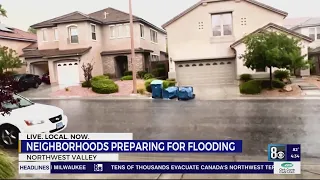 Las Vegas neighborhood flooded 2 weeks ago faces new threat with Hurricane Hilary flooding