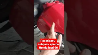 Как разобрать собрать крыло Honda lead af20-hf50