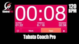 Tabata Workout Motivation Full of Energy 120 bpm Tabata Timer Music &  Coach