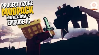 KILLING THE ENDER DRAGON! | Minecraft Project Ozone 3 Modpack Ep.16 - GiantWaffle