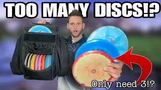 How Many Discs Do You ACTUALLY NEED!? // Over Simplified Disc Golf Bag Challenge!!