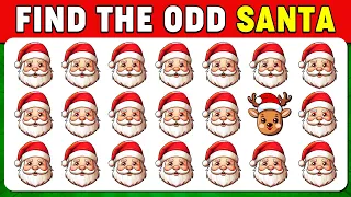 Spot the Odd One Out Christmas Emojis🎅🎄 (35 Christmas Emoji Puzzles)