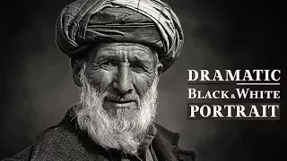 Dramatic Black and White Portrait Photoshop Tutorial | Darkness Photo Effects