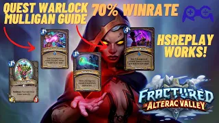 Quest Warlock Mulligan Guide to Legend | 70% Winrate | Hearthstone - Alterac Valley