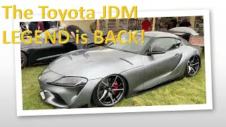 Toyota Supra 3.0 twin turbo at JDM car meet: The Toyota JDM legend is back! #shorts