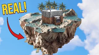 I Built A HIDDEN Base On A REAL Floating Island in Rust...