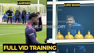 Lampard and Luke Shaw seen watching Kobbie Mainoo in first training with England | Man Utd News