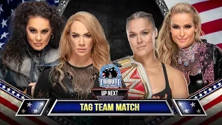 Nia Jax & Tamina Vs Natalya & Ronda Rousey: Tribute to the Troops #WWE2K19 #TributetotheTroops