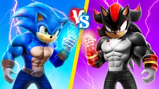 Sonic vs Shadow! Sonic és barátai megmentik a világot! Sonic a való életben!