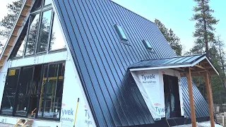 B Molleur Standing Seam Roof Installation | AVRAME Trio 120 Cabins in Twin Lakes Colorado