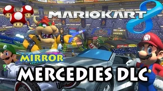 Mario Kart 8 Wii U Mercedes-Benz DLC Gameplay - Silver Arrow