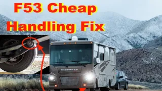 RV Cheap handling Fix Front & Rear, Removed the Sway From our Class A, RV Full-Time