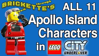 All 11 Apollo Island Characters and a Skullpture Vulture / ? Block in LEGO City Undercover