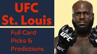 UFC Fight Night Saint Louis | Rodrigo Nascimento vs Derrick Lewis | Full Card Predictions