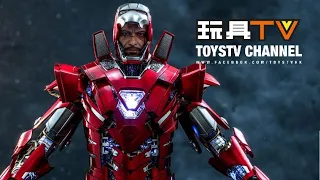 「爆玩具」Hot Toys 1:6 Silver Centurion (Armor Suit Up Version)  Iron Man 3 MMS618D43 TOYSTV Review