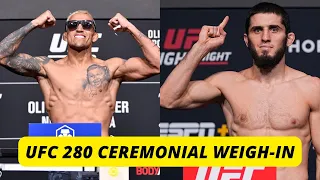 UFC 280 Ceremonial Weigh-In LIVE REACTION! | Charles Oliveira vs. Islam Makhachev