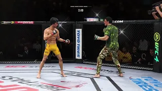 UFC4 Bruce Lee vs American Ninja EA Sports UFC 4  Epic Fight