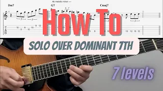 how to treat dominant 7th in 7 levels - juicy tricks