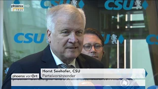 CSU-Vorstandssitzung: Statement von Horst Seehofer am 26.06.17