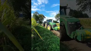 JOHN DEERE 8370R PULLING JD 7930