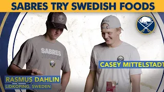 Buffalo Sabres Players Try Swedish Foods!
