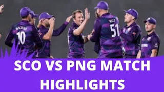 Scotland VS Papua New Guinea Match Highlights | Group B | Round 1 | ICC T20 World Cup 2021