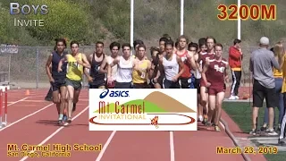 2019 TF - Mt Carmel - 3200 (Boys, Invite Heat)