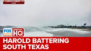 Tropical Storm Harold Battering South Texas With Heavy Rain, Flooding And Strong Winds