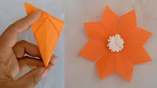 Stylish And Easy  Paper Flower Making Craft ll How To Make Stylish  Flower Making ll Shayaan Craft