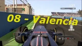 F1 2011 100% Race Length Career, 08 Valencia, "The Triple Double Overtake"