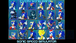 Every Sonic Skins (Sonic Speed Simulator)