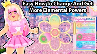 EASY How To Change And Get More Elemental Powers In Campus 3 New School Update Royale High