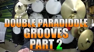 Drum Lessons - Double Paradiddle Grooves - Part 2