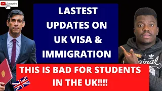 LATEST UPDATES ON UK VISA AND IMMIGRATION | This is BAD for international students in the UK
