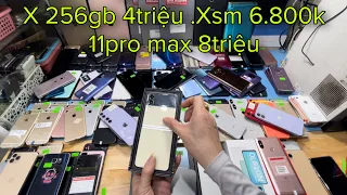 Hàng tràn ngập. iP 11prm 8triệu, xsm 6.800k, X 4triệu, Samsung Note9, A12, Redme Note10, note8, Vsma