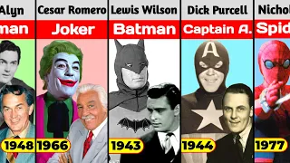The First Actors Of Famous Superheros and Villains
