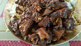 Dinuguan Recipe (pork blood ,meat )@5G eating express