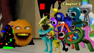 FNF Sliced But All Rainbow Friends Chapter 2 Sing it | Annoying Orange x Cyan & new Yellow Join