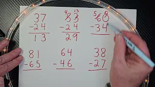 2 Digit Subtraction with Regrouping - Maths Video with Examples