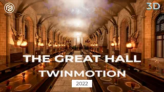 The Great Hall - Harry Potter Cinematic Animation #hogwarts #harrypotter #thegreathall #twinmotion