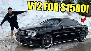 I Bought a $1500 Clean Title V12 Mercedes at Auction SIGHT UNSEEN!