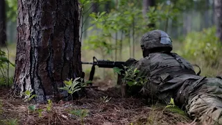 Soldiers of XVIII Airborne Corps at the Best Squad Competition 2024
