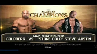 WHO WIN - GOLDBERG VS STONE GOLD STEVE AUSTIN WWE CHAMPIONSHIP IN CLASH OF CHAMPIONS