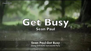 Sean Paul-Get Busy (MR/Instrumental/Lyrics Ver.) [ZZang KARAOKE]