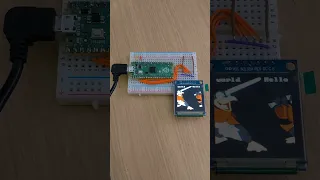 Testing a Pi Pico with an SSD1351 OLED display