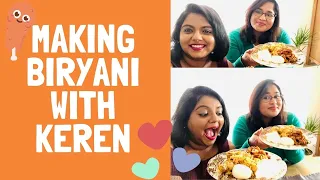 Making biryani with my friend Keren Regain (Vlog) | Talking about India, Switzerland & Marriage ❤️