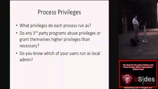 107 The Need for Pro active Defense and Threat Hunting Within Organizations Andrew Case