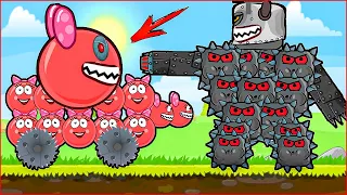 TWO BIG BOSSES - Red Ball Animation Series Red Ball Hero Fight All Bosses !