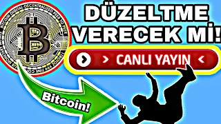 BİTCOİN DÜZELTME GELECEK Mİ! CANLI YAYIN! BİTCOİN ANALİZ! ALTCOİNLER