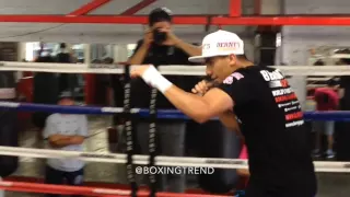 Edgar Valerio & Christian "El Chimpa" Gonzalez Media Workout at Azteca Boxing Club